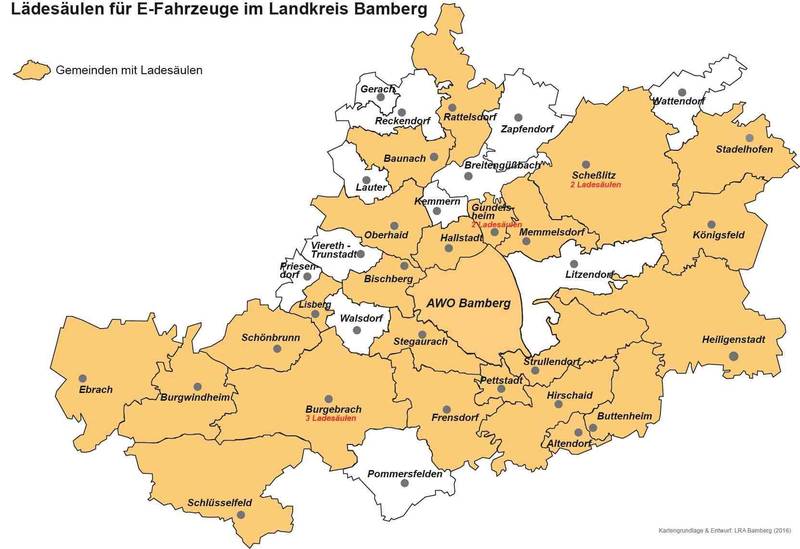Ladesäulen im Landkreis Bamberg - Klimaallianz Bamberg